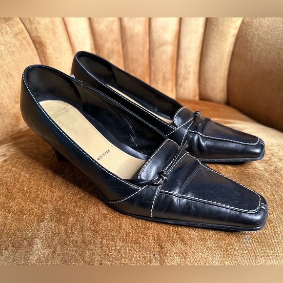 Amalfi Heeled Loafer Size 8 Made in Italy - Picture 2 of 10